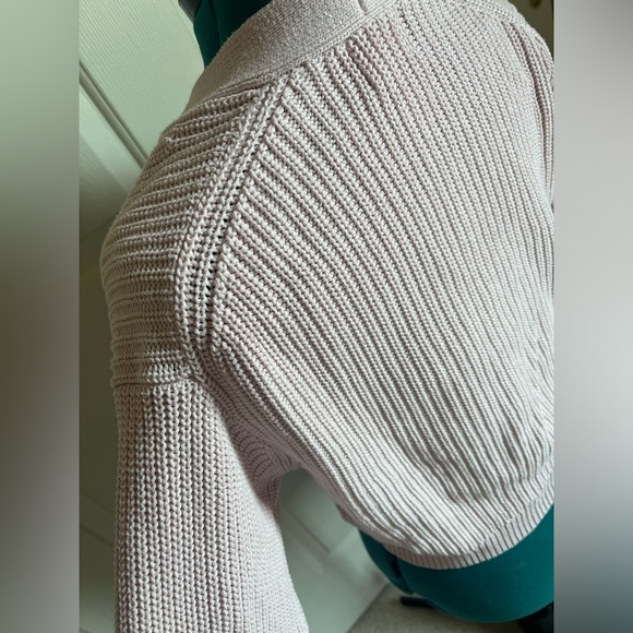 H&M Rib Knit Cardigan Light Pink, Size XS X-Small - Picture 9 of 12